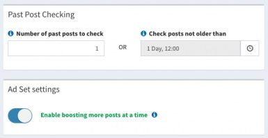 Boosterberg Automated Facebook Post Boosting - Limit Boosting Past Posts