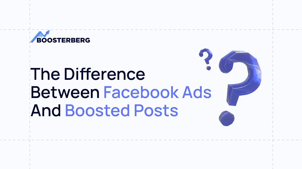 What is the difference between Facebook ads and boosted posts?